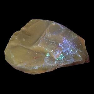 Peach Amber Art Glass Cullet Translucent‎ Manganese Glow #4GX58